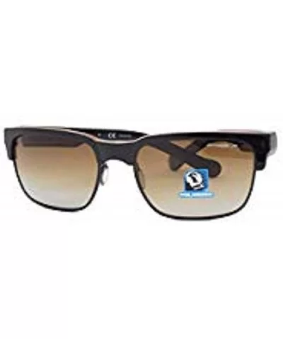 An4205 Dean Rectangular Sunglasses - Black on Transparent Ambt/Polarized Brown Gradient - CH11OW7BR7J $68.68 Rectangular