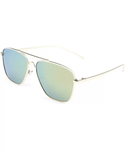 Mutil-typle Fashion Sunglasses for Women Men Made with Premium Quality- Polarized Mirror Lens - CV19424SDT5 $12.58 Aviator