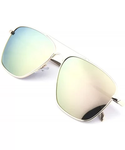 Mutil-typle Fashion Sunglasses for Women Men Made with Premium Quality- Polarized Mirror Lens - CV19424SDT5 $12.58 Aviator