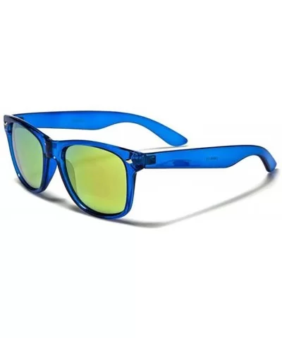 Color Mix Sunglasses - Yellow/Blue - CR18DNE40TL $11.56 Wayfarer