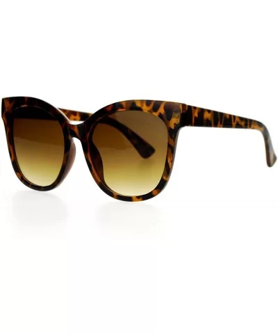 Oversized Butterfly Fashion Sunglasses Womens Trending Flat Frame - Tortoise - CQ188YQHIU2 $15.24 Square