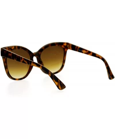 Oversized Butterfly Fashion Sunglasses Womens Trending Flat Frame - Tortoise - CQ188YQHIU2 $15.24 Square