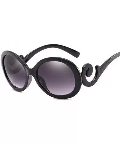 BLACK Plastic Small Sunglasses Ladies Sexy Crystal Vintage Tiny Sun Glasses For Women - Leopard - CR199ORA68K $11.42 Sport