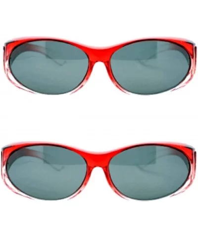 Womens Polarized Fit Over Glasses Sunglasses Oval Rectangular - Wear Over Prescription Eyeglasses - CU194I57TLI $21.11 Sport