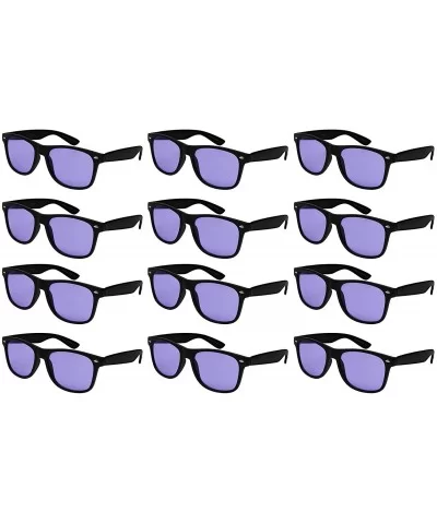 Wholesale 80's Retro Style Horned Rim Sunglasses Unisex Spring Hinge - 12 Pack - CP18IR6E9IZ $22.99 Wayfarer