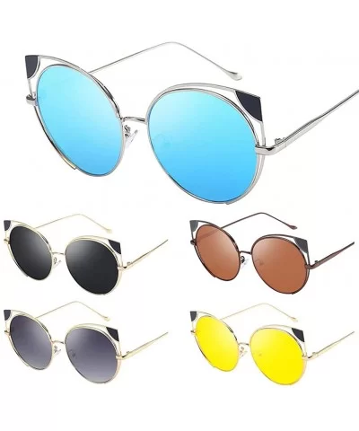 Vintage Cat Eye Sunglasses Hipster Metal Frame Women Eyeglasses Retro Eyewear Fashion Radiation Protection - C9196ES7QO6 $12....