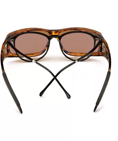 Sunglasses Polarized Prescription Protection - Tortoise Frame-polarized Brown Lens Wrap Around Sunglasses - CL192URW933 $37.0...