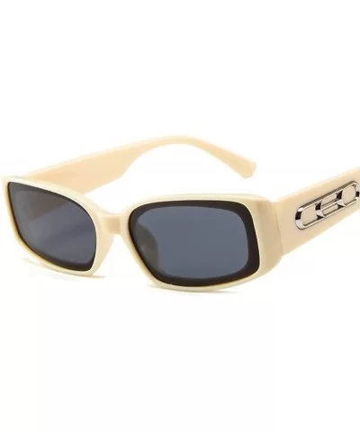 Fashion Sunglasses Fashion Runway Sunglasses Box Glasses Sunglasses For Men And Women - Beige Frame Grey Sheet - C818THIQ5AE ...