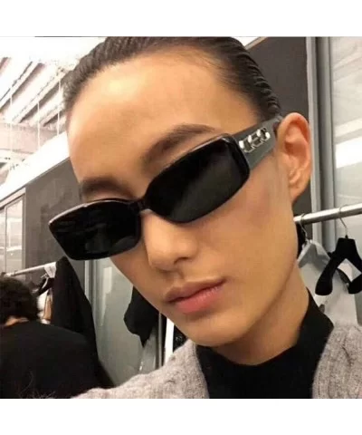 Fashion Sunglasses Fashion Runway Sunglasses Box Glasses Sunglasses For Men And Women - Beige Frame Grey Sheet - C818THIQ5AE ...