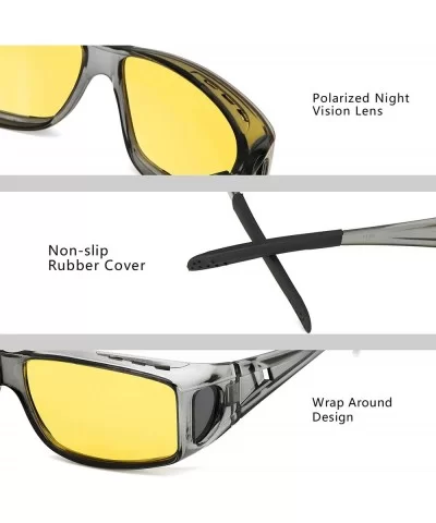 Vision Glasses Driving Polarized Prescription - 1pack-grey - CV18YQ6AIGL $15.46 Wrap