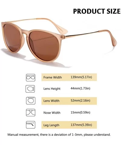 Sunglasses for Women Men Polarized uv Protection Fashion Vintage Round Classic Retro Aviator Mirrored Sun glasses - CI18UDGN4...