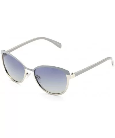 Cateye Sunglasses for Women Polarized UV Protection Retro Fashion Designer Metal Sun Glasses - Grey - C418TEDHY4E $13.74 Square