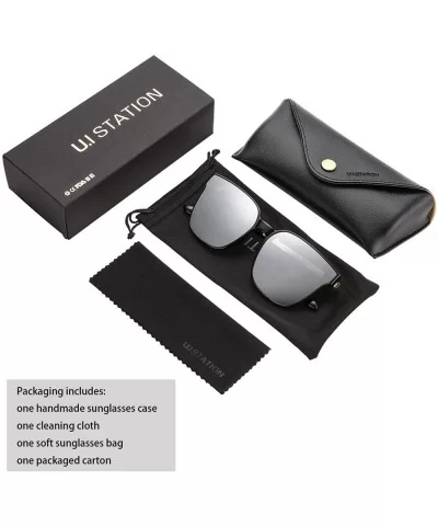 Square Sunglasses Womens Mens Oversized Mirrored lens U886 - Silver - C918HY70IQS $22.78 Sport