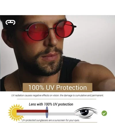 F053 Fashion Square- for Mens 100% UV PROTECTION - Black-blue - CP192T0ZETA $28.20 Square