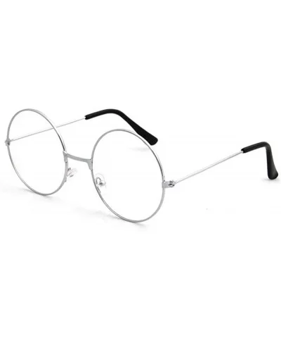 Round Metal Frame Ultralight Vintage Glasses Brand Design Classic Unisex Golden - Gun - C918YKTZAGR $10.77 Aviator