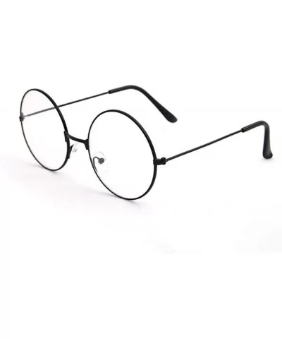 Round Metal Frame Ultralight Vintage Glasses Brand Design Classic Unisex Golden - Gun - C918YKTZAGR $10.77 Aviator