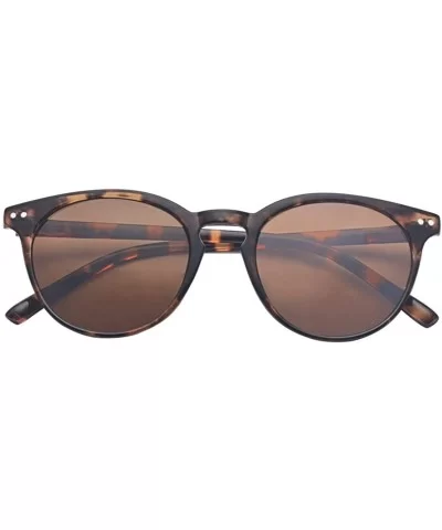 Vintage Inspired Small Round Sunglasses for Men or Women - Tortoise Brown - C118DUTH5DE $11.69 Round