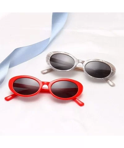 Sunglasses belittled Oval Low Sunglasses - Eye Glasses Casual Fashion Sunglasses (Color A) - A - CV199MXHSGS $64.35 Oval