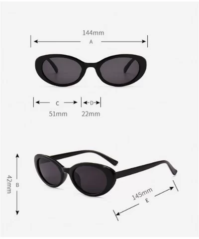 Sunglasses belittled Oval Low Sunglasses - Eye Glasses Casual Fashion Sunglasses (Color A) - A - CV199MXHSGS $64.35 Oval