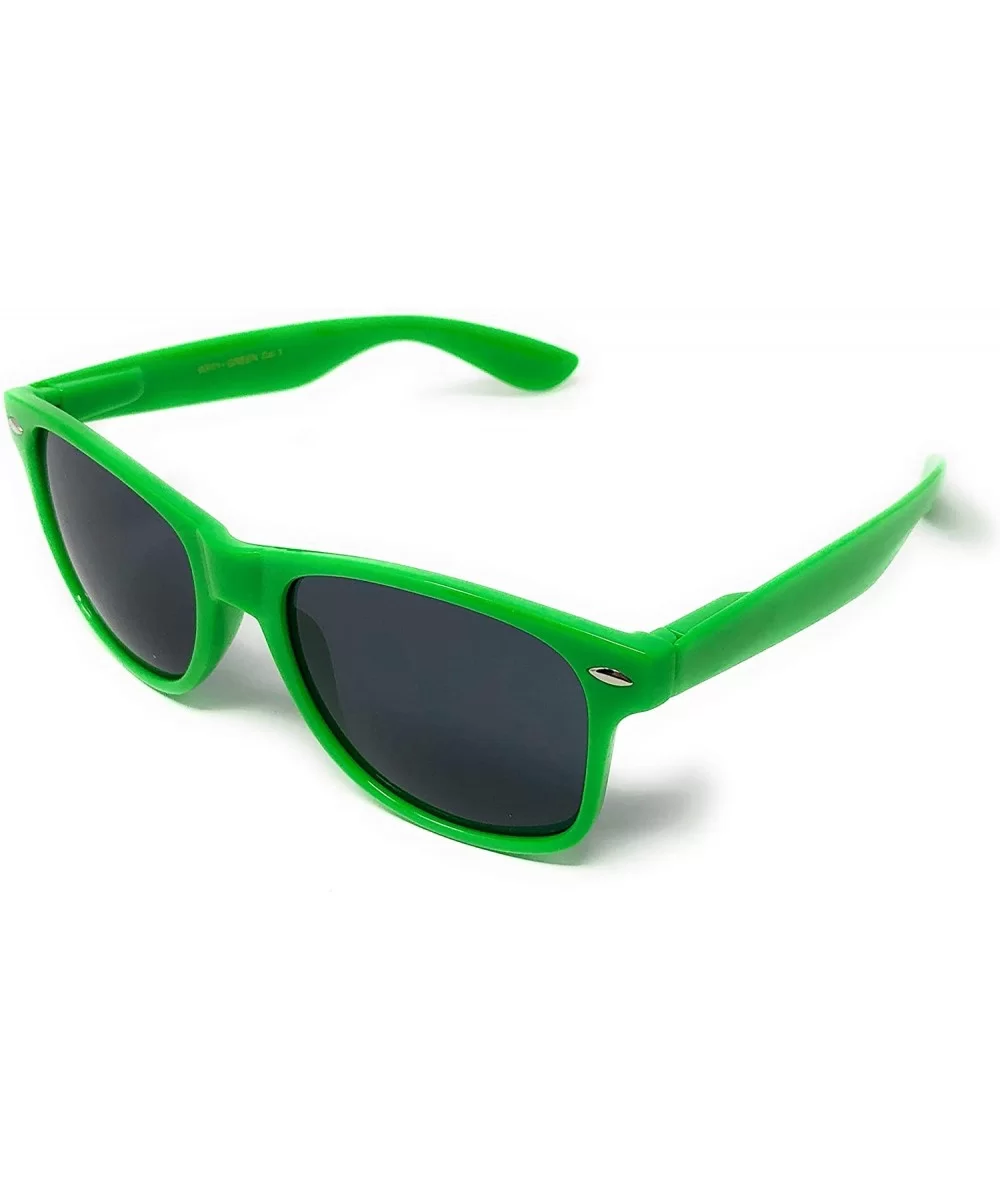 Sunglasses Classic 80's Vintage Style Design - Green - CF11JWUDM3X $10.31 Rimless