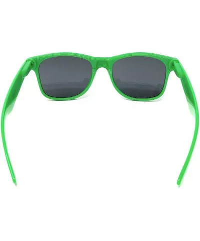 Sunglasses Classic 80's Vintage Style Design - Green - CF11JWUDM3X $10.31 Rimless