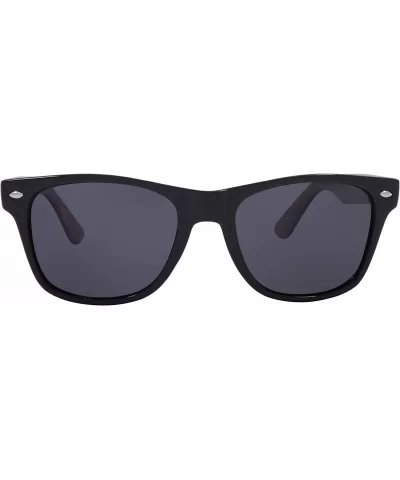 Nostalgic Women's Polarized Wayfarer Style Sunglasses - Horn-Rimmed Frame - 100% UV Protection Rectangular Lenses - C0197CNQM...