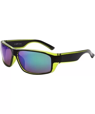 Men's Milestone Designer Fashion Sports Sunglasses for Baseball Cycling Fishing Golf - Green - CM18U7C9360 $12.17 Sport