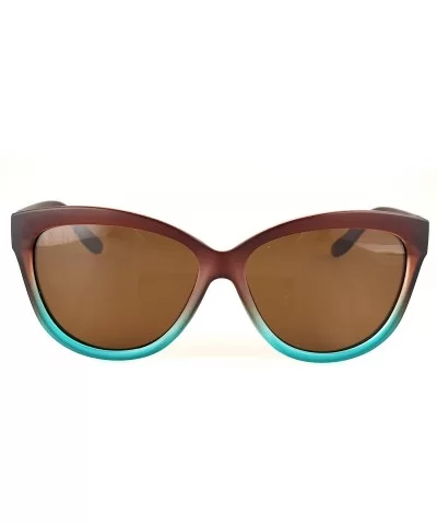 Miami Women's Cateye Polarized Sunglasses Retro - Multiple Options - Brown - C012N81YSMA $26.98 Round