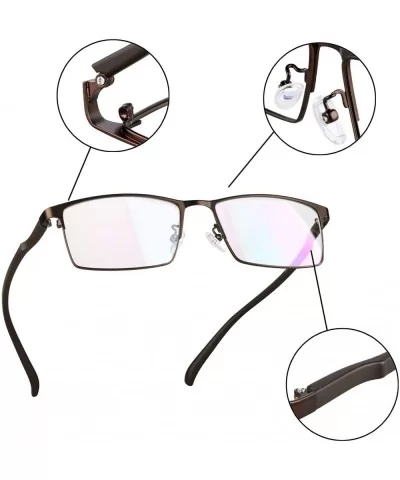 Transparent Headaches Eyestrain Magnification - 89088_brown - CE18Q0A93D5 $39.62 Semi-rimless