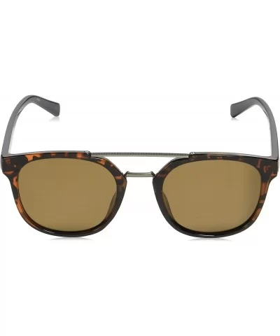 Men's N3637sp Round Sunglasses - Dark Tortoise/Brown Polarized - C918QCAHU56 $89.76 Round