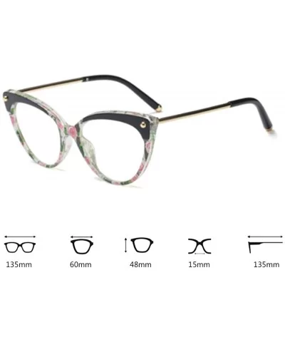 Unisex Retro Plastic Metal Round Full Frame Cat Eye Design Sunglasses - Black Pink - CO18T3QYQNC $16.20 Cat Eye