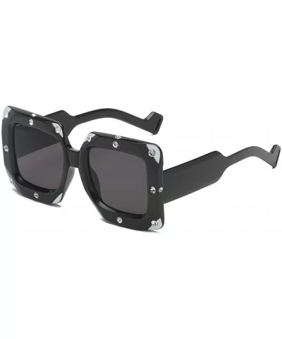 Oversized Fashion Sunglasses Glitter - F - CX199SCYGD8 $10.18 Square