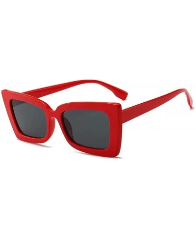 2019 Square Sunglasses Men Brand Designer Mirror Photochromic Oversized Black - Red - CI18XGED7GX $11.98 Square