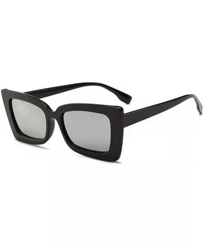 2019 Square Sunglasses Men Brand Designer Mirror Photochromic Oversized Black - Red - CI18XGED7GX $11.98 Square