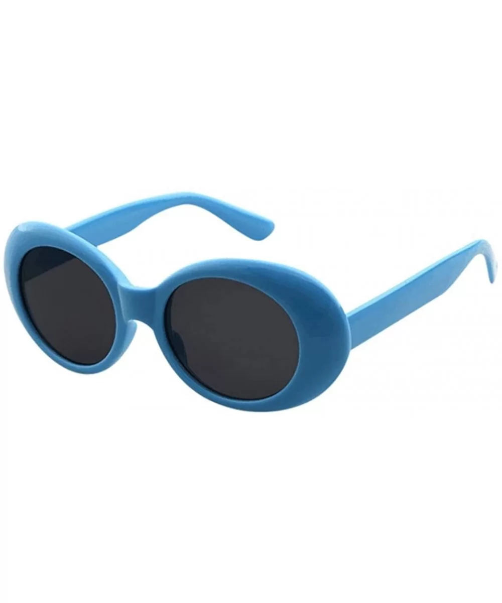 Vanlentine Day Women Sunglasses Vintage Clout Goggles Unisex Sunglasses Rapper Oval Shades Glasses - CM18CRNR4ZZ $10.56 Goggle