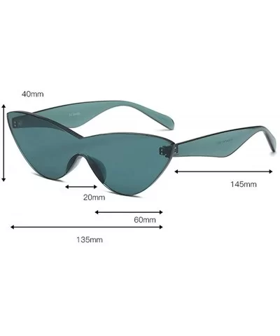 New Unisex Fashion Vintage Solid Color Sunglasses Eyewear New Fashion Transparent Sunglasses - CP18SW9RQW5 $13.00 Oversized