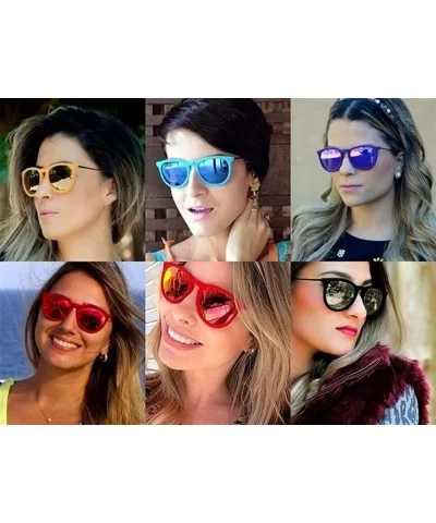 sunglasses for women Retro Round Sunglasses Men Oval Frame Sun Glasses - 5 - CC18WZTE6K5 $43.24 Oval