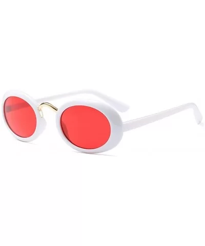 Eyewear Oval Retro Vintage Sunglasses Clout Goggles Fashion Shades - C7 - CD18CG6X7KU $32.97 Square