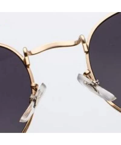 Vintage Oval Classic Sunglasses Women/Men Eyeglasses Street Beat Shopping Mirror Oculos De Sol Gafas UV400 - CY1985CQ76X $44....