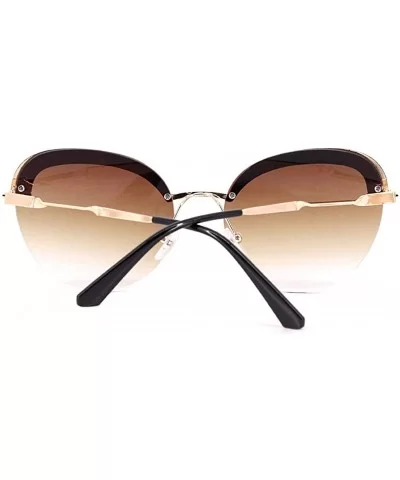 Women Fashion Round Pearl Frame Sunglasses UV Protection Sunglasses - Brown Frame/Tea - C5199UKC9TI $23.17 Round