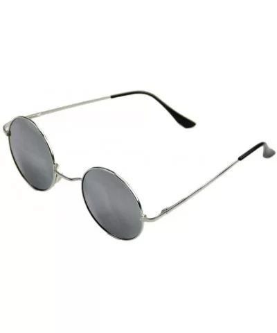 Sun Glasses Vintage Men Women Sunglasses Hippie Retro Round Metal Eyeglasses Glasses Eyewear-Grey - CZ199HYD8X3 $37.81 Goggle