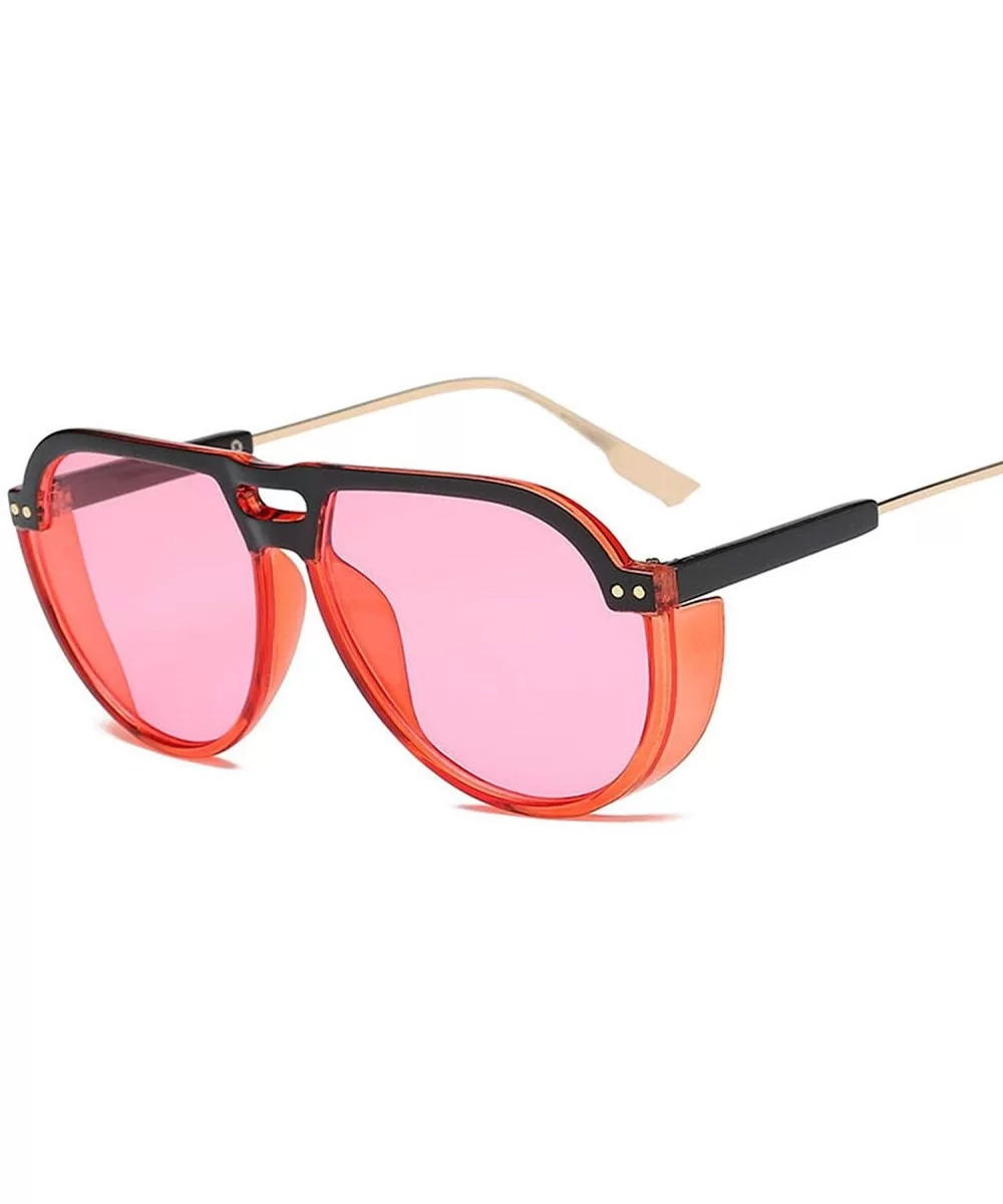 Sunglasses women Prevent Back Glasses Clear Lenses Brand Designer Men Women Sunglasses - C4 Transparent Pink - CP18W7HMTIY $3...