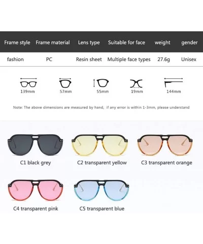 Sunglasses women Prevent Back Glasses Clear Lenses Brand Designer Men Women Sunglasses - C4 Transparent Pink - CP18W7HMTIY $3...