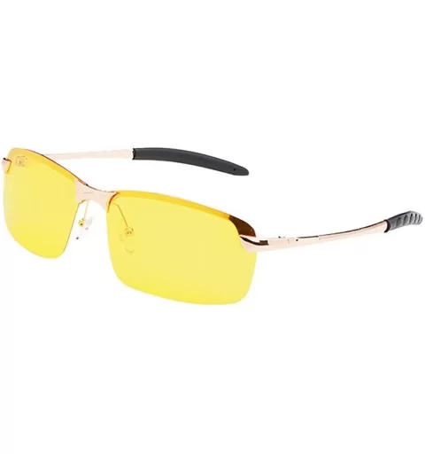 Glasses Driving Reducing Polarized Sunglasses - Gold - C418UDCILNI $15.85 Goggle