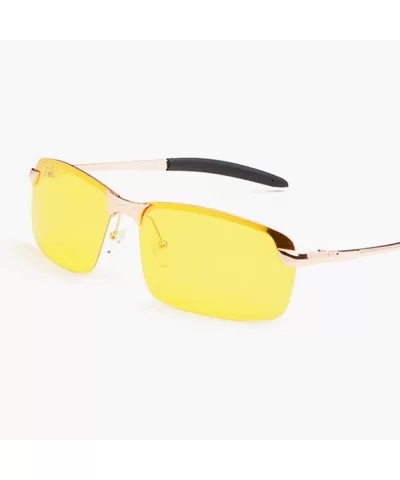 Glasses Driving Reducing Polarized Sunglasses - Gold - C418UDCILNI $15.85 Goggle