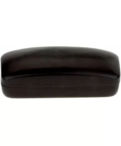 Classic Leather Rectangular Clam Shell Eyewear Case - Brown - C312JR7MMCH $11.91 Rectangular