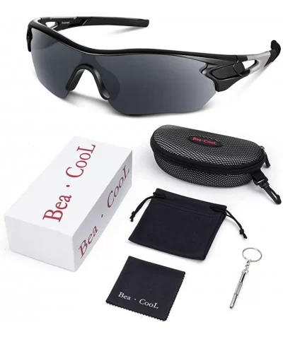 Polarized Sunglasses Baseball Cycling Motorcycle - Matte Black - CM18HHAT4DI $34.33 Sport