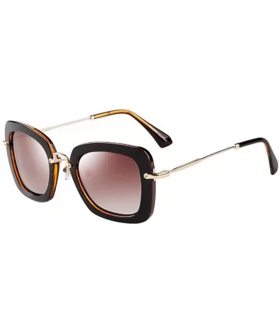 Vintage Trendy Sunglasses for Ladies - Male UV400 Protection with Polarized Lens - PZ9535 - C718YHAXNG7 $23.31 Square