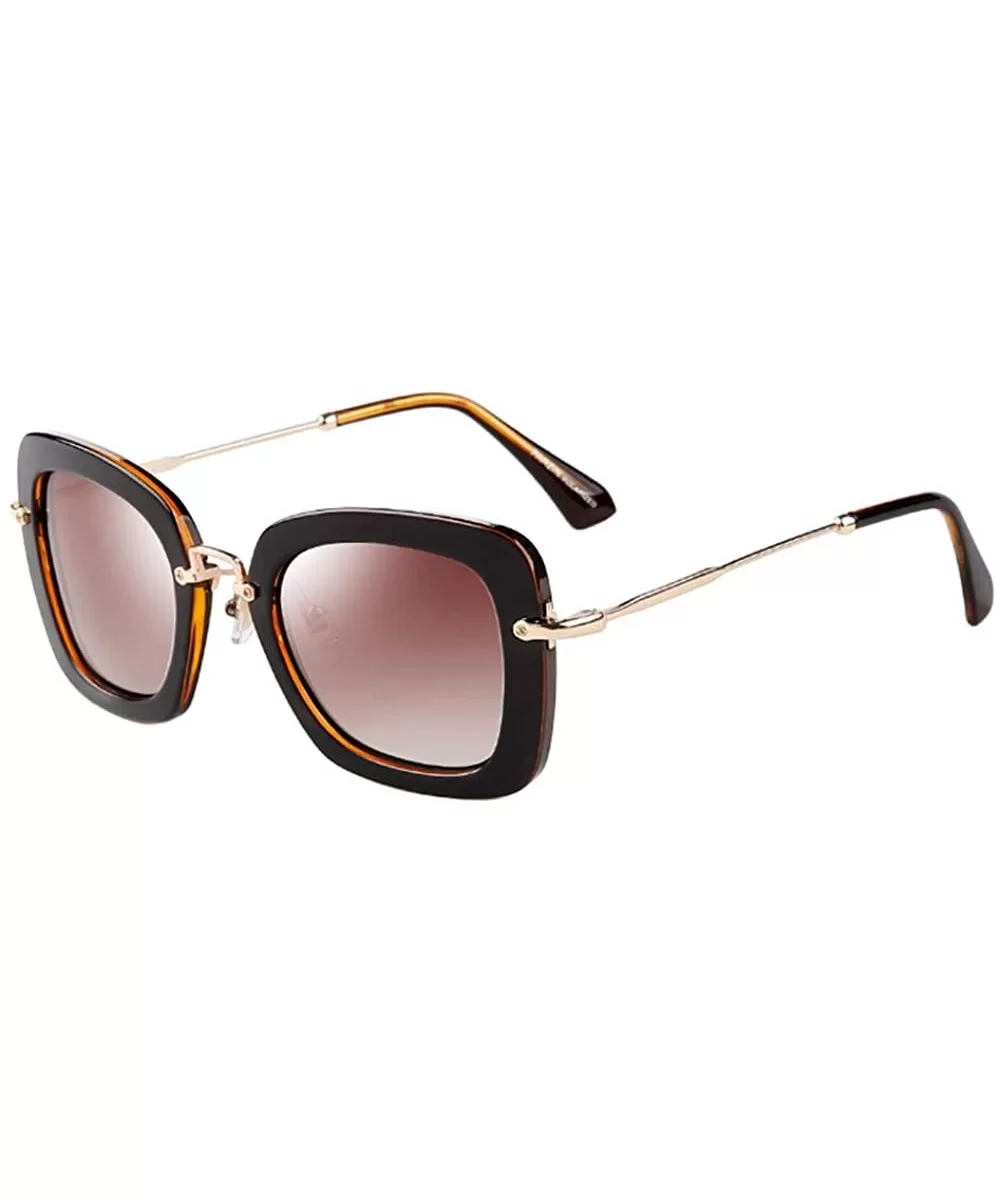 Vintage Trendy Sunglasses for Ladies - Male UV400 Protection with Polarized Lens - PZ9535 - C718YHAXNG7 $23.31 Square