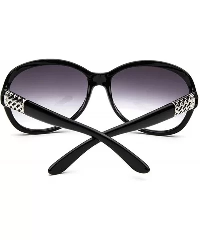 Sunglasses Women Fashion Decorative Large Frame Sun Glasses Europe And United States Retro - CB197A2KDKY $23.76 Round